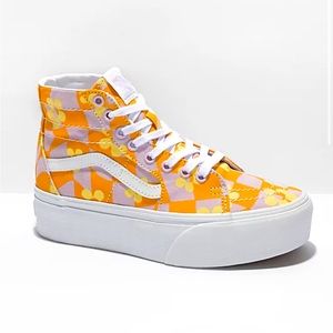 NWT Vans Sk8-Hi Tapered Stackform Purple & Orange Platform Shoes